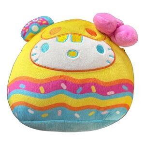 Hello Kitty Easter Squishmallows Rainbow Bunny Plush Sanrio Pillow Soft Toy